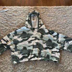 Camo Crop Hoodie